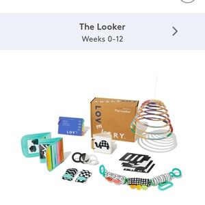 Lovevery 0-12 week The Looker Play Kit items